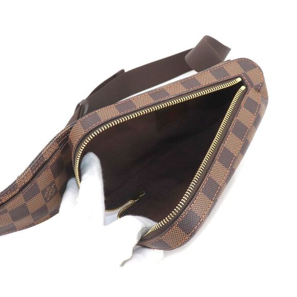 Louis Vuitton Damier Jeronimos Body Bag Waist Pouch Ebene Brown - Picture 6 of 8